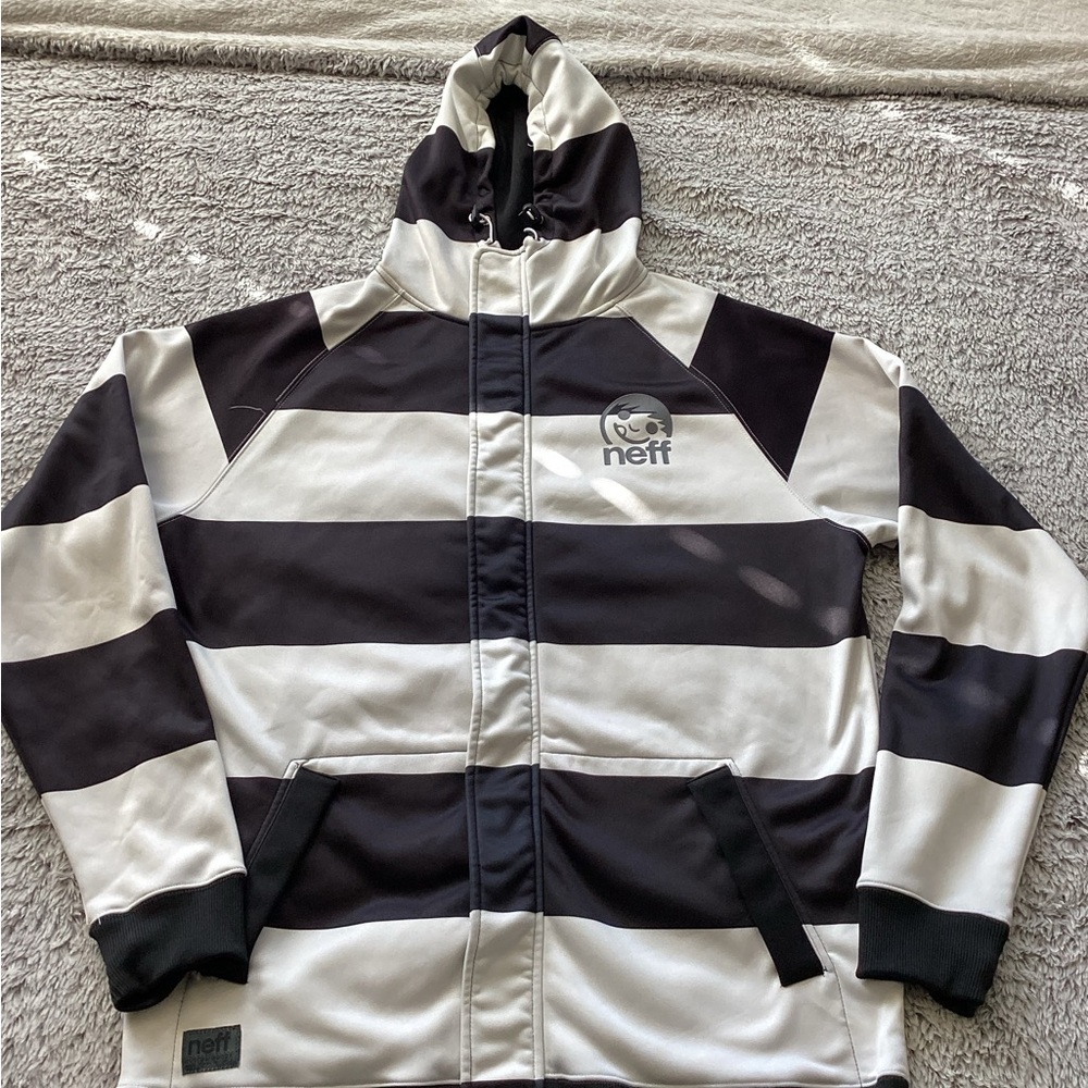 Neff Monochrome Striped Windbreaker